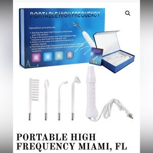 PORTABLE HIGH FREQUENCY MACHINE WITH ATTACHMENTS